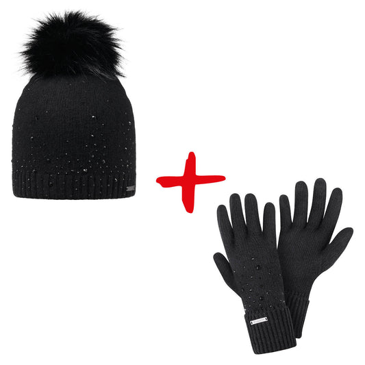 Bundle: Beanie Kristallwand + Handschuhe Königstein