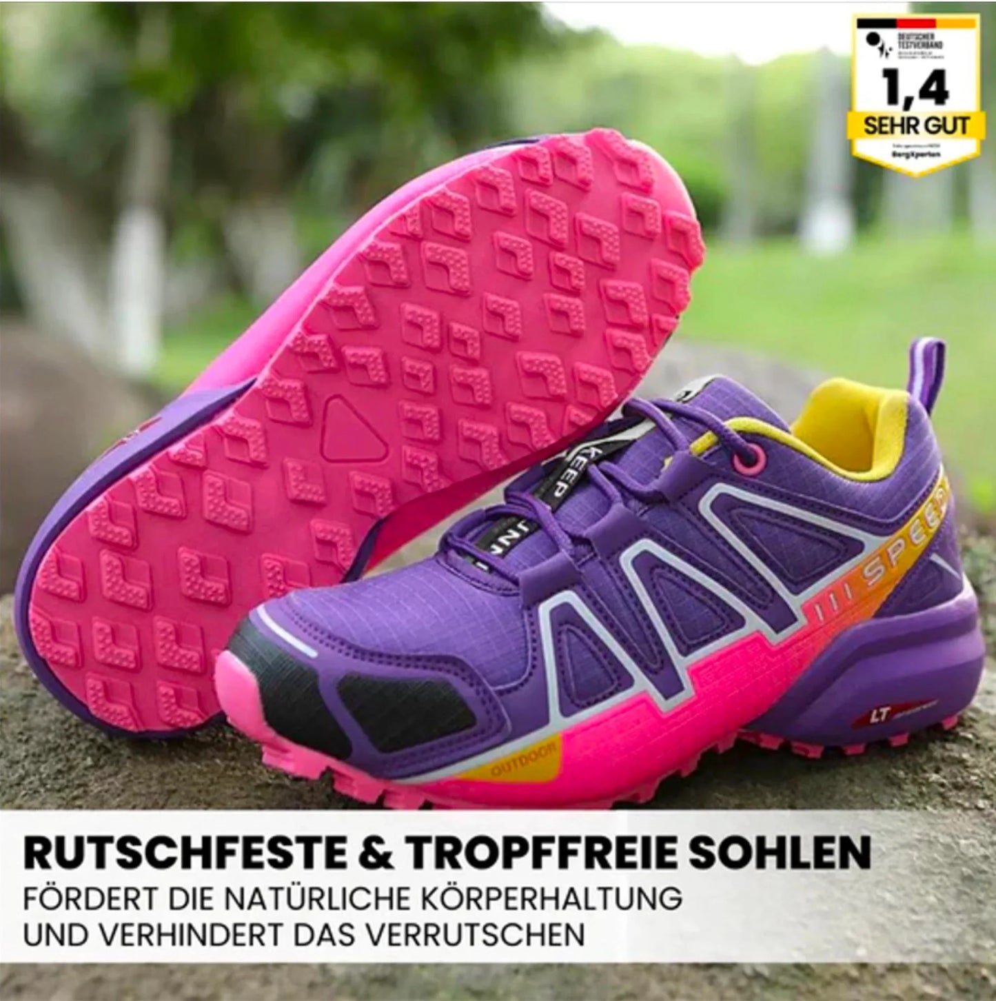 OrthoTrekking IV - ergonomische schmerzlindernde Trekking u.- Wanderschuhe (2025) - Sonderaktion 1+1 Gratis
