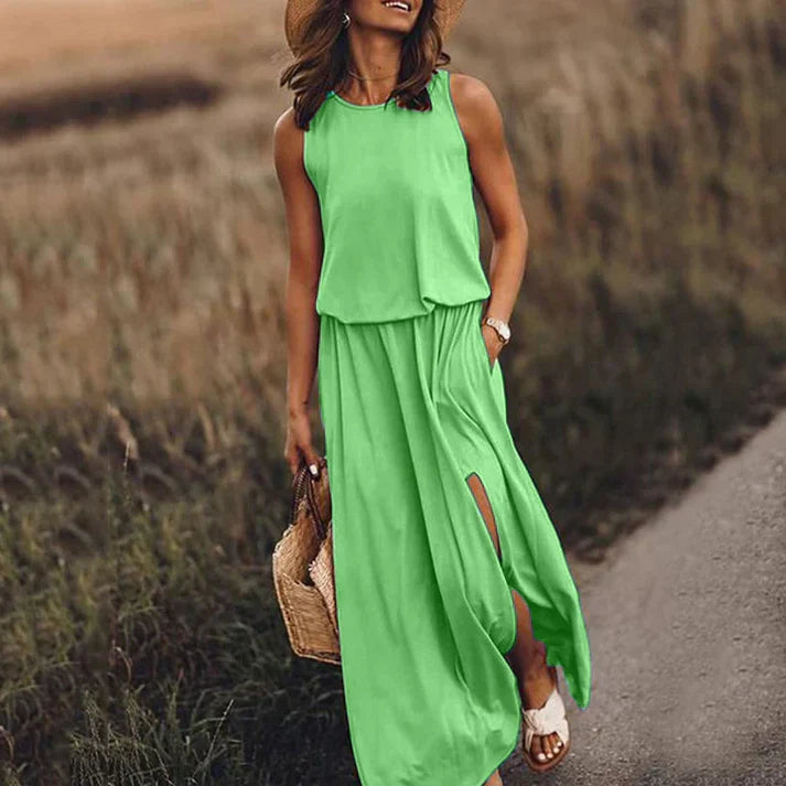 Zwergini-Mode – entspanntes weißes maxikleid