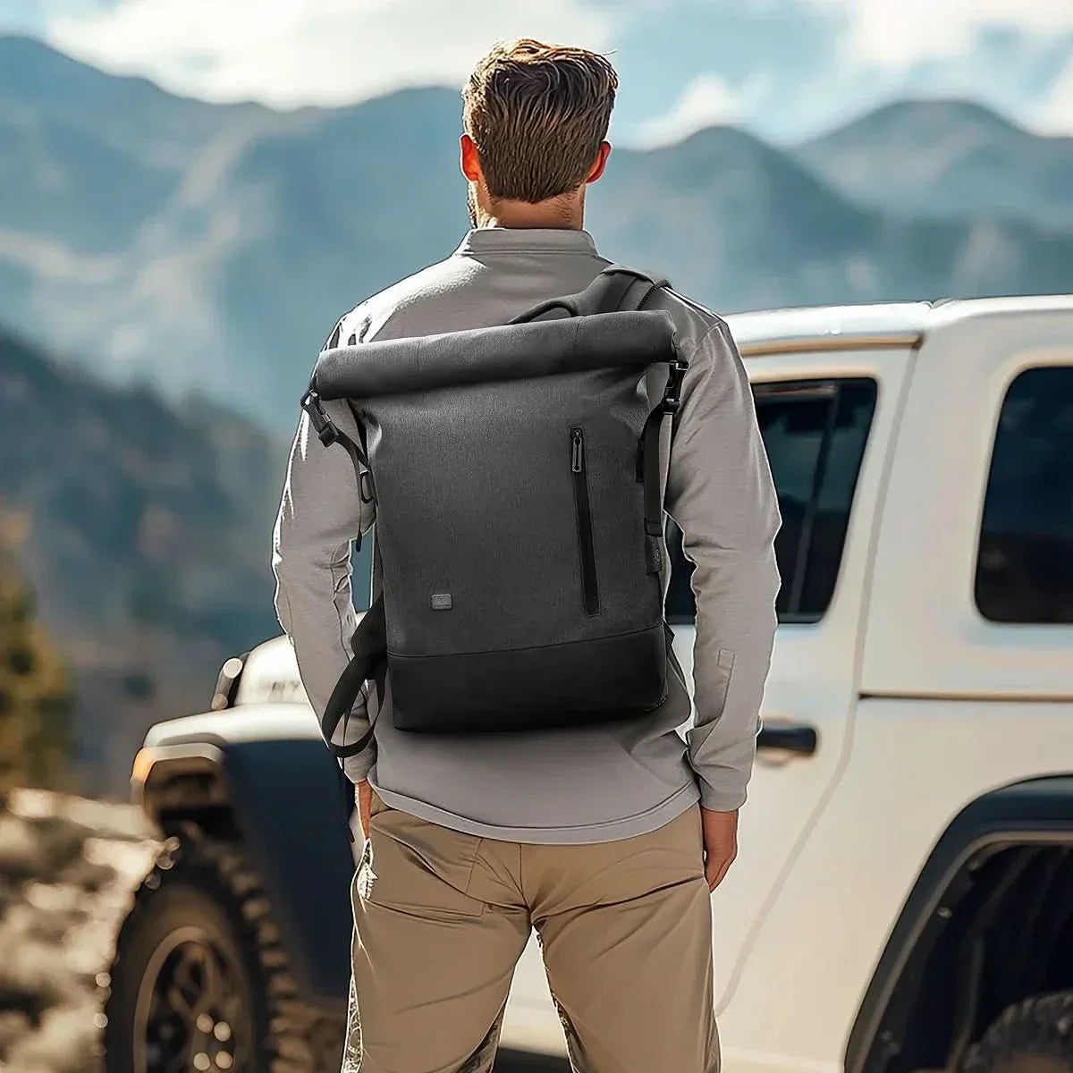 kaufsy | Multifunktionaler Rucksack für draußen mit USB-Anschluss