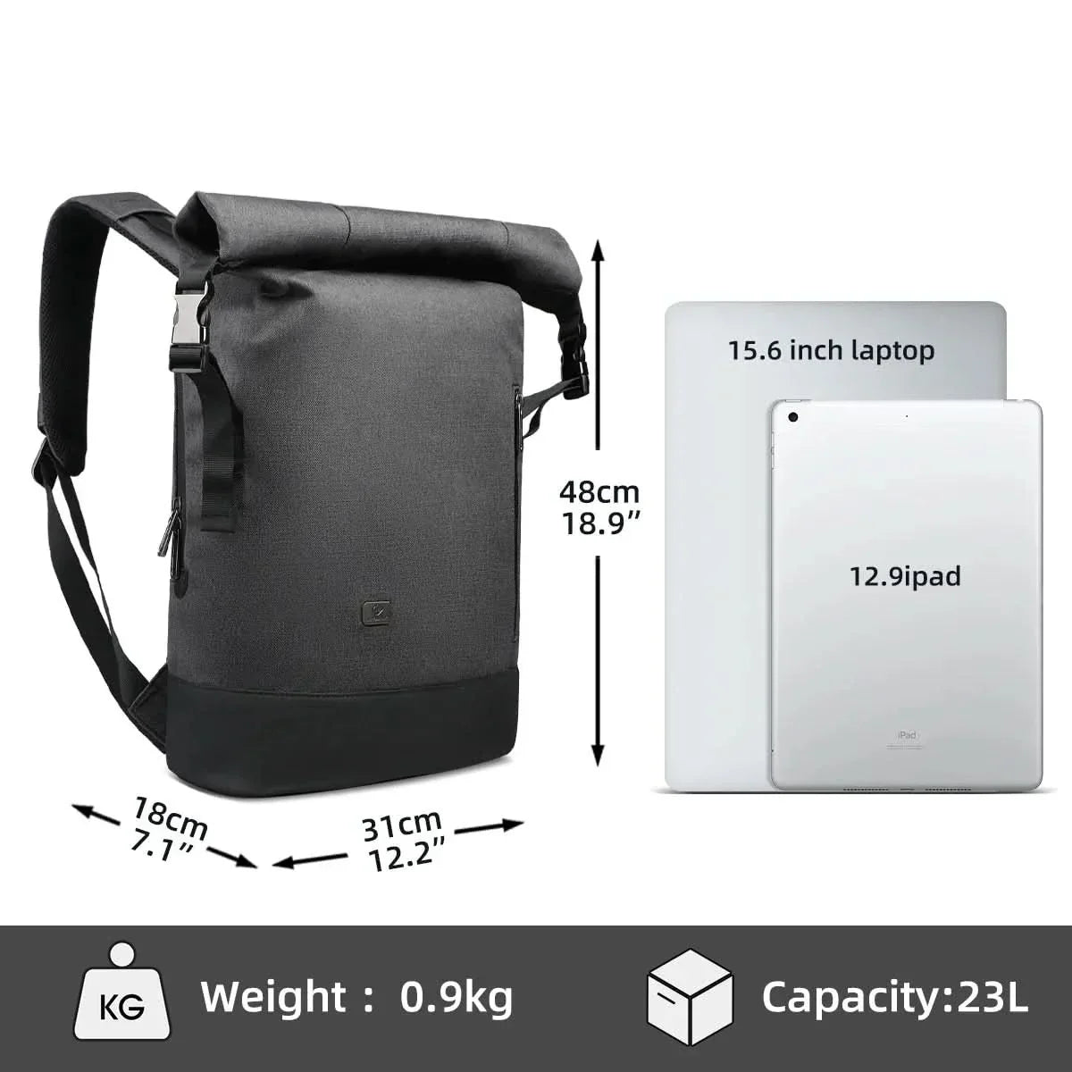 kaufsy | Multifunktionaler Rucksack für draußen mit USB-Anschluss