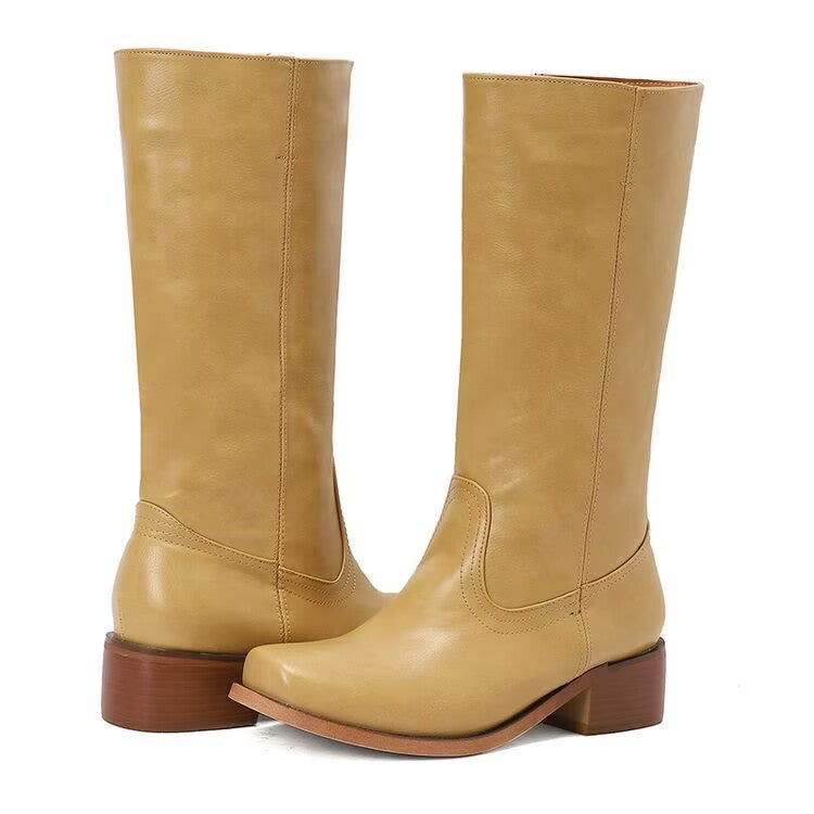 Zwergini-Mode | Damen Plateau Stiefel Bequeme