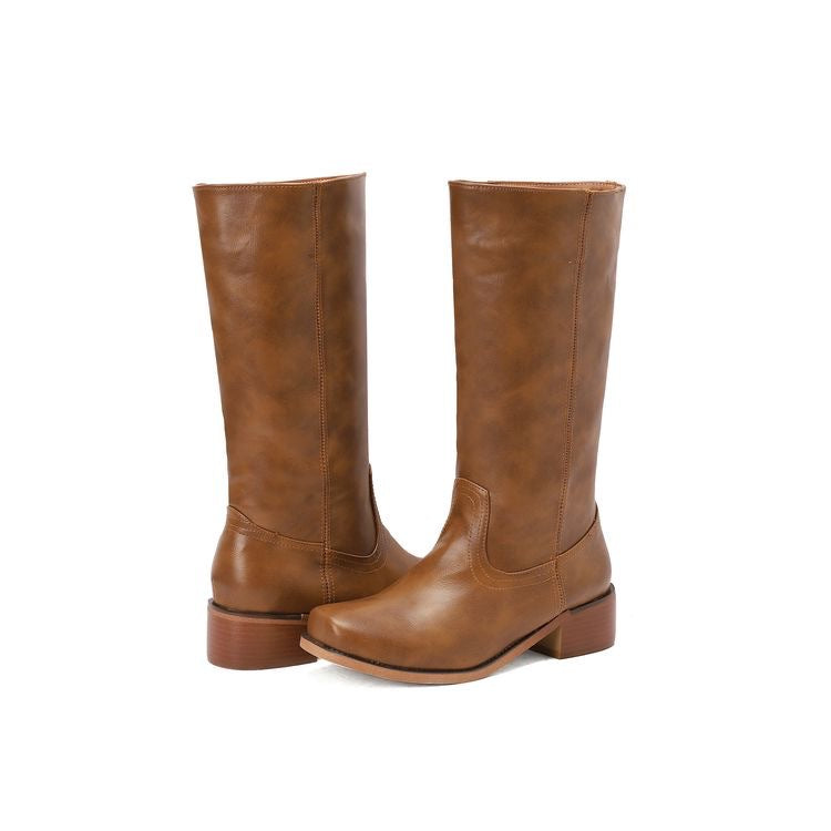 Zwergini-Mode | Damen Plateau Stiefel Bequeme
