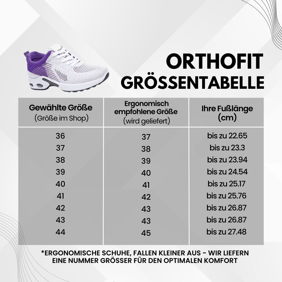 OrthoFit - ergonomischer Schmerzlinderungsschuh für Damen