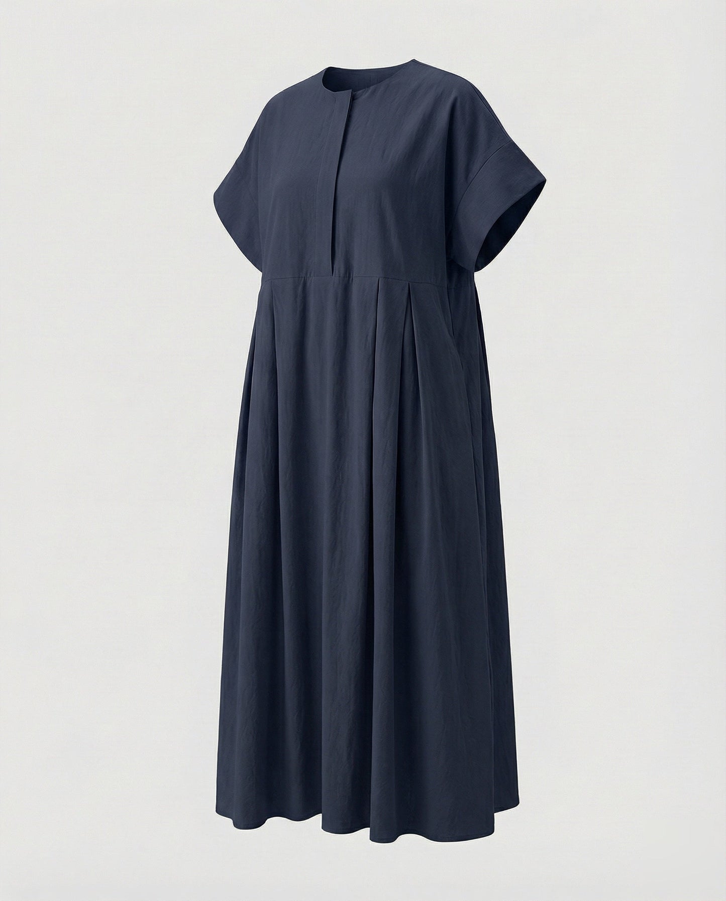 Damen weites Maxikleid mit kastiger Silhouette