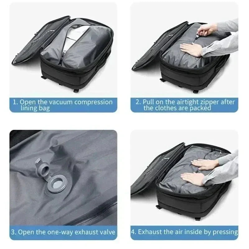 kaufsy | Komprimierbarer Laptop-Rucksack für das Reisen