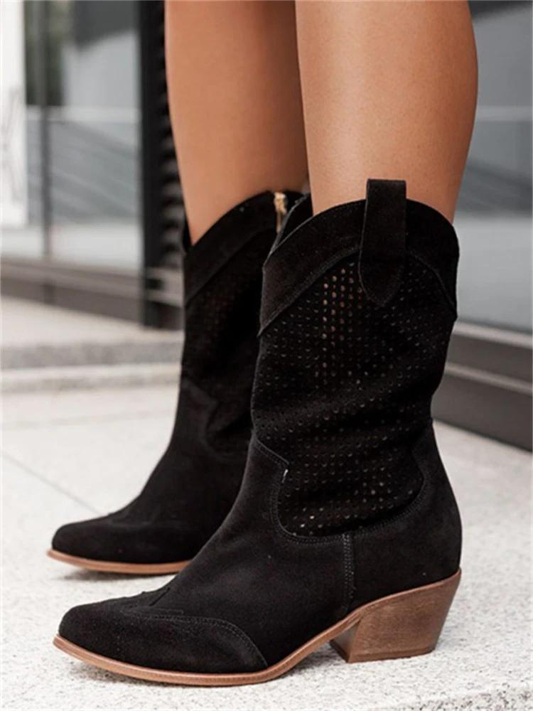 Zwergini-Mode | Atmungsaktive Cowboy-Stiefel für Damen Komfortabel & Trendy