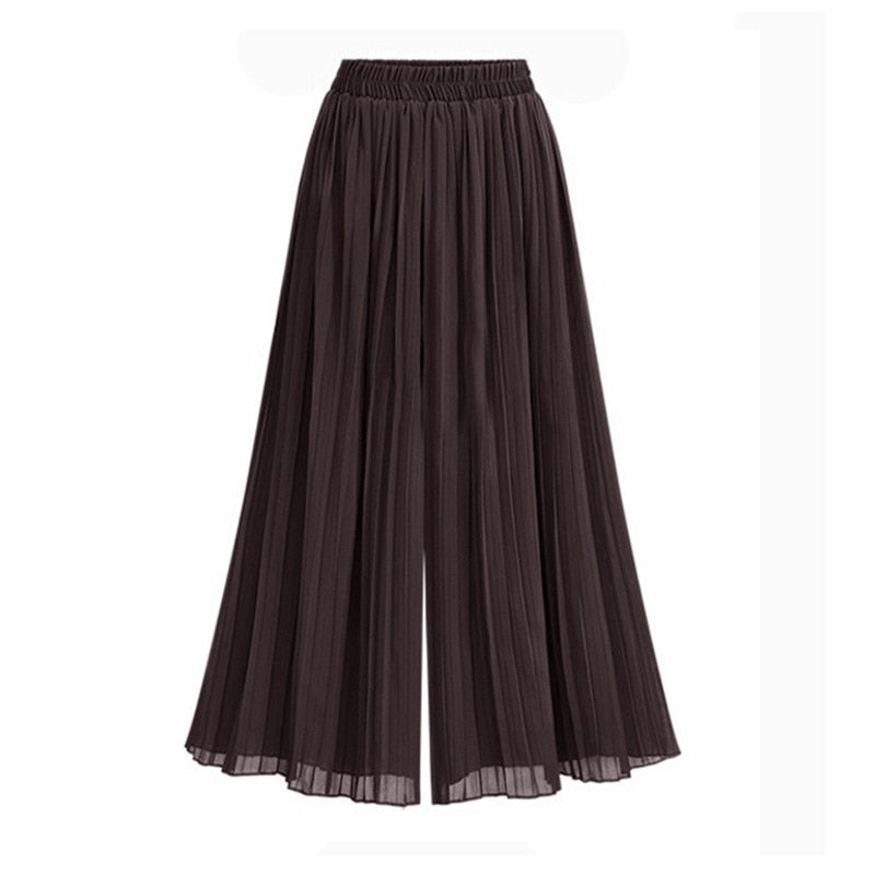 Zwergini-Mode - Damenhose mit weitem Bein und Mesh-Detail