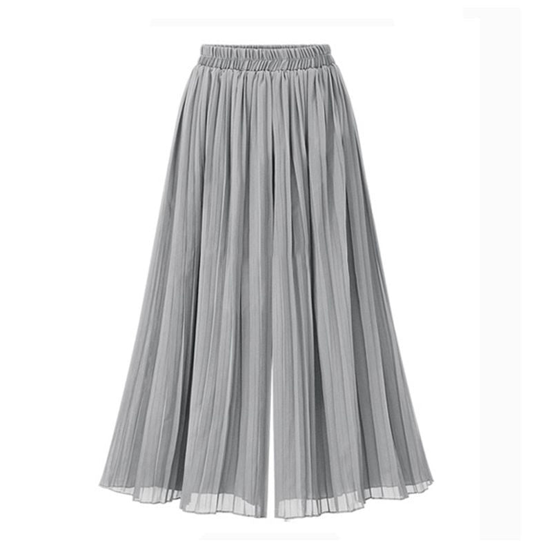 Zwergini-Mode - Damenhose mit weitem Bein und Mesh-Detail