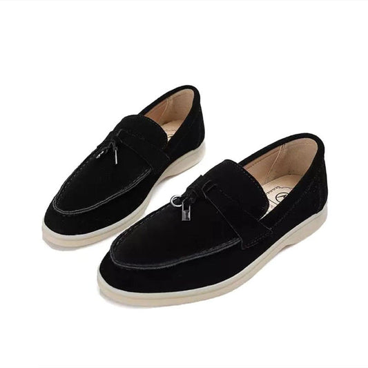 Zwergini-Mode Loafers Damen-Loafer mit Schloss-Detail