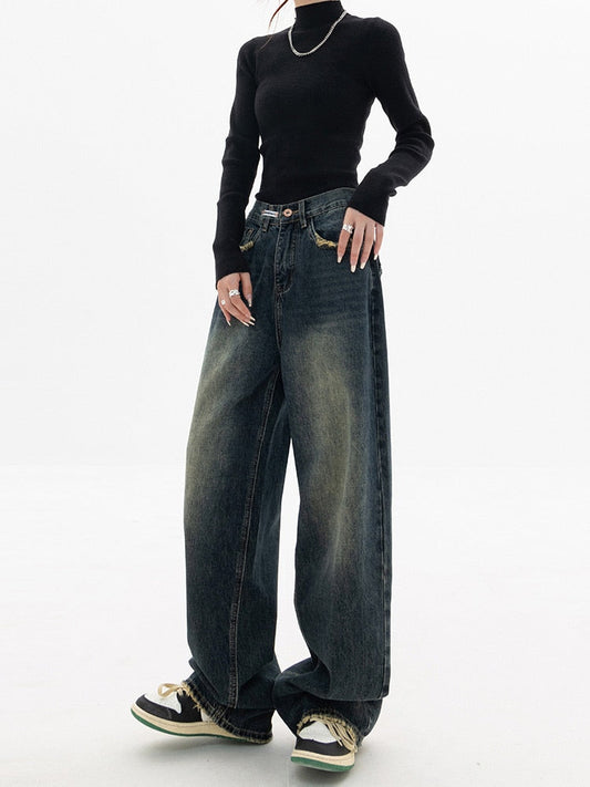 Zwergini-Mode - Damen Vintage Baggy Jeans