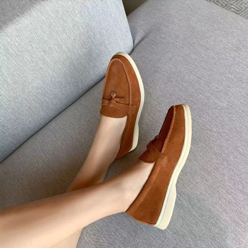 Zwergini-Mode Loafers Damen-Loafer mit Schloss-Detail