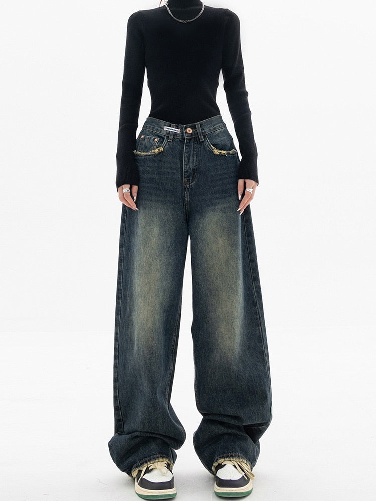 Zwergini-Mode - Damen Vintage Baggy Jeans