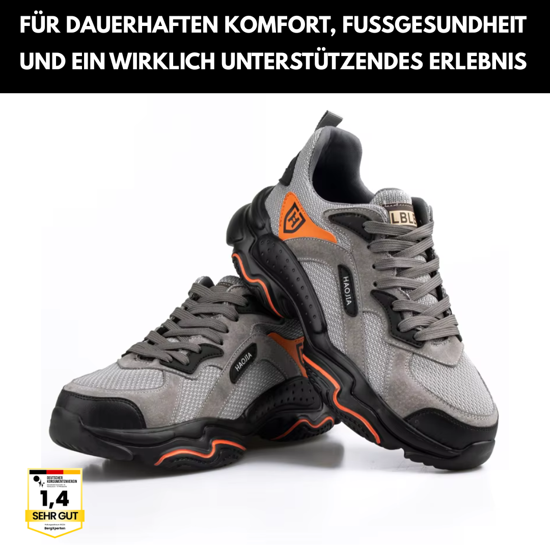 SafeSneak Comfort+ ergonomischer und schmerzlindernder Sicherheitsschuh - Zertifiziert nach EN ISO 20345