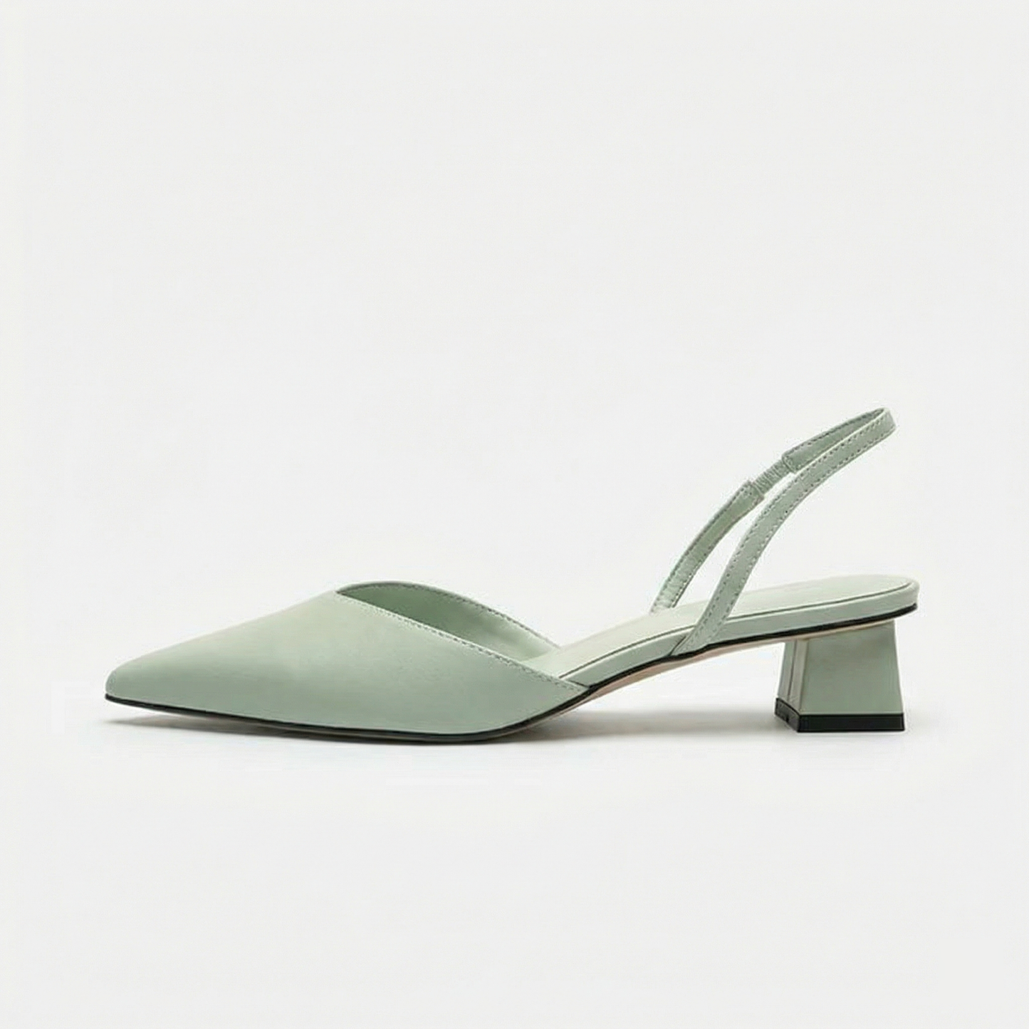 Zwergini-ModeMode Damen Slingback Pumps Spitz Geschlossen mit Absatz
