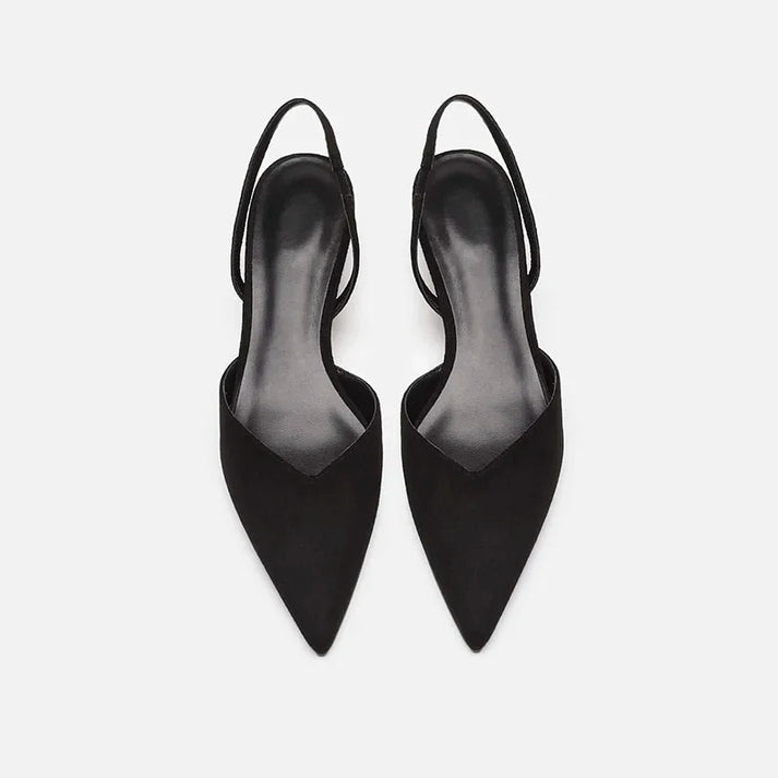 Zwergini-ModeMode Damen Slingback Pumps Spitz Geschlossen mit Absatz