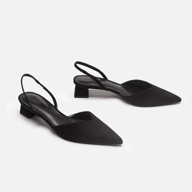 Zwergini-ModeMode Damen Slingback Pumps Spitz Geschlossen mit Absatz