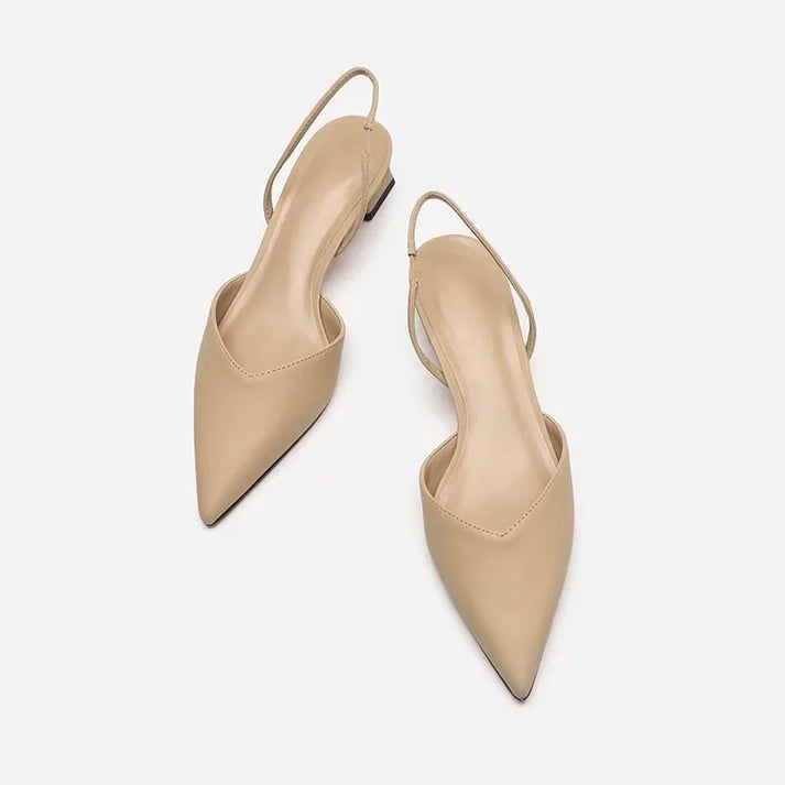Zwergini-ModeMode Damen Slingback Pumps Spitz Geschlossen mit Absatz