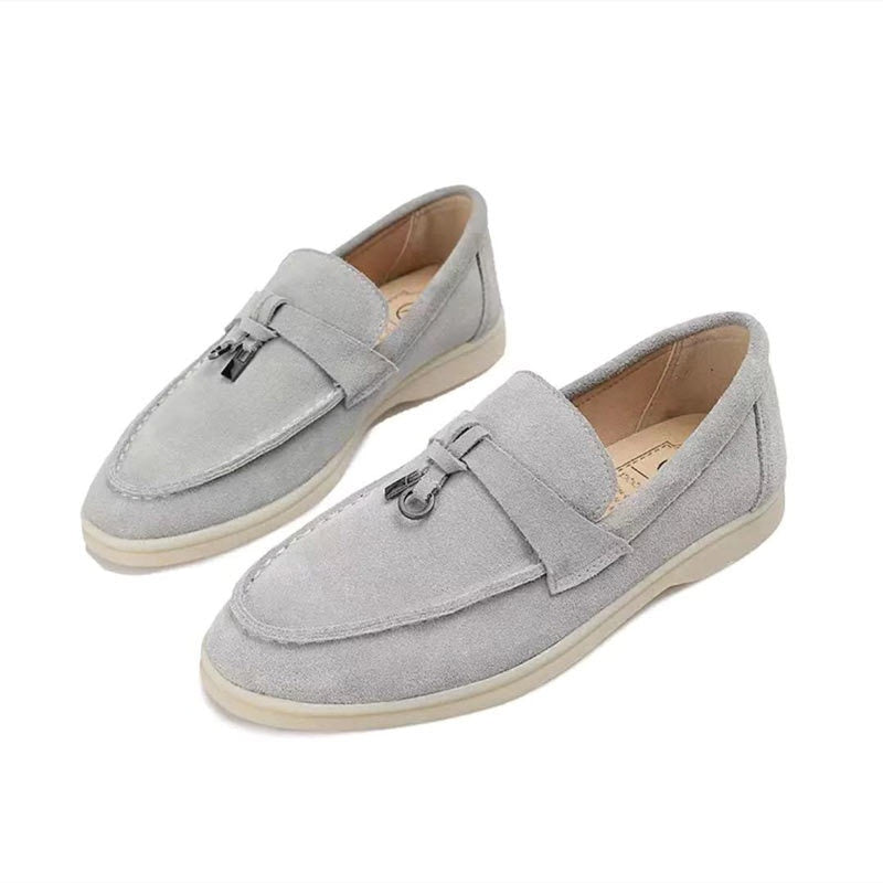 Zwergini-Mode Loafers Damen-Loafer mit Schloss-Detail