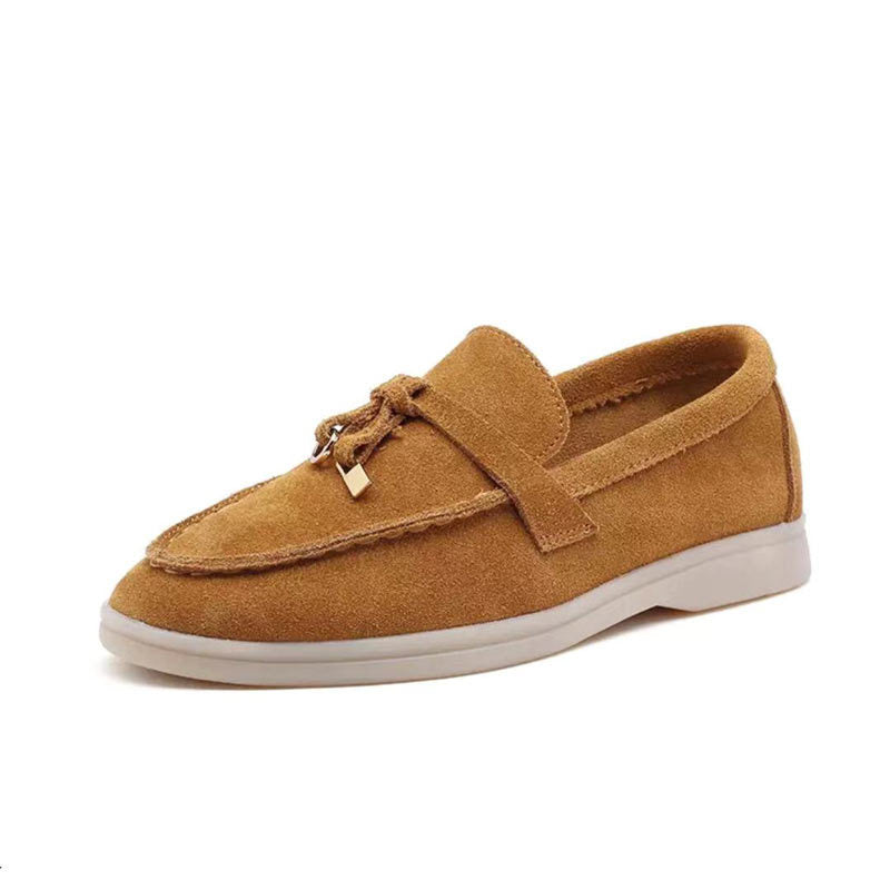 Zwergini-Mode Loafers Damen-Loafer mit Schloss-Detail