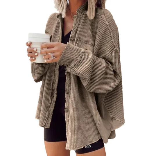 Zwergini-Mode | Cordjacke Mit Unregelmäßiger Kapuze
