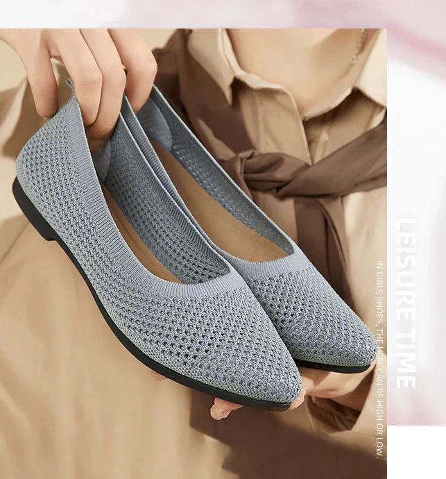Zwergini-Mode - graue orthopädische ballerinas