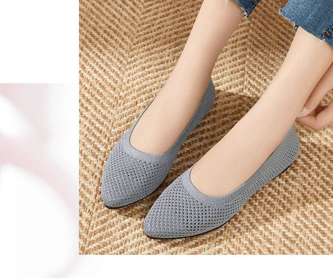 Zwergini-Mode - graue orthopädische ballerinas