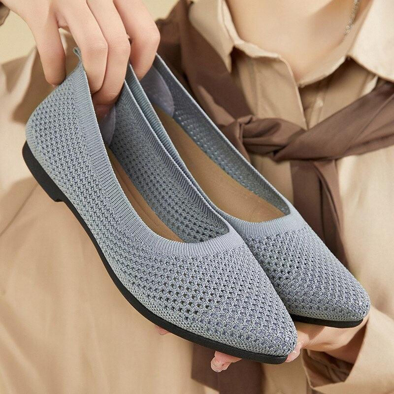 Zwergini-Mode - graue orthopädische ballerinas