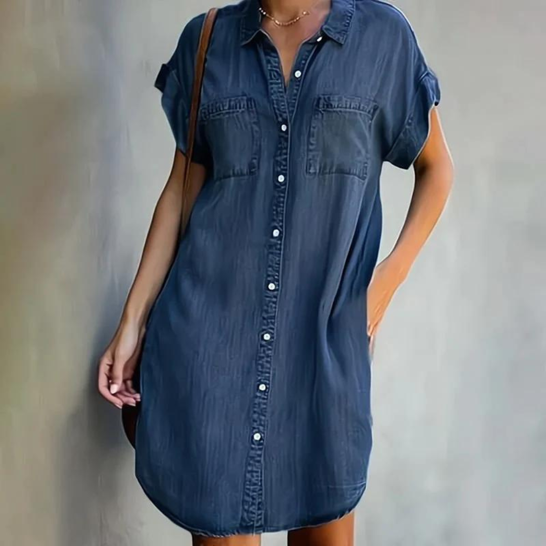 Zwergini-Mode | Hochwertiges Denimkleid