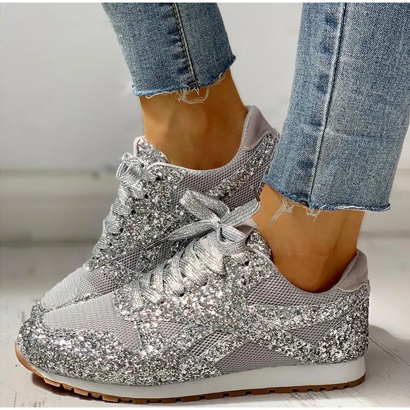 Zwergini-Mode – sportschuhe mit pailletten für damen