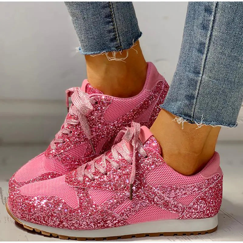 Zwergini-Mode – sportschuhe mit pailletten für damen