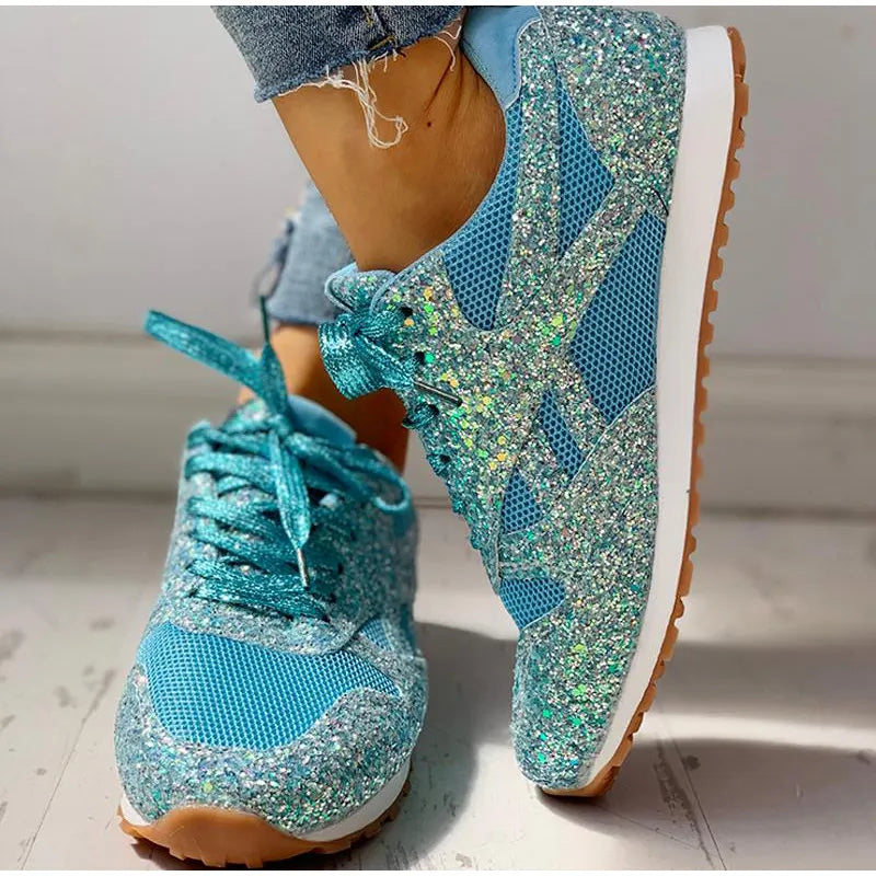 Zwergini-Mode – sportschuhe mit pailletten für damen