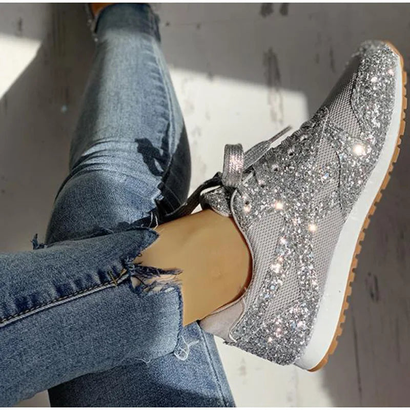 Zwergini-Mode – sportschuhe mit pailletten für damen