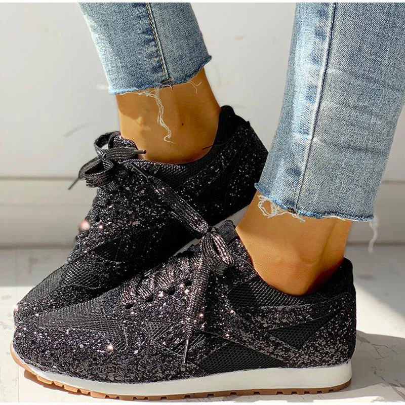 Zwergini-Mode – sportschuhe mit pailletten für damen