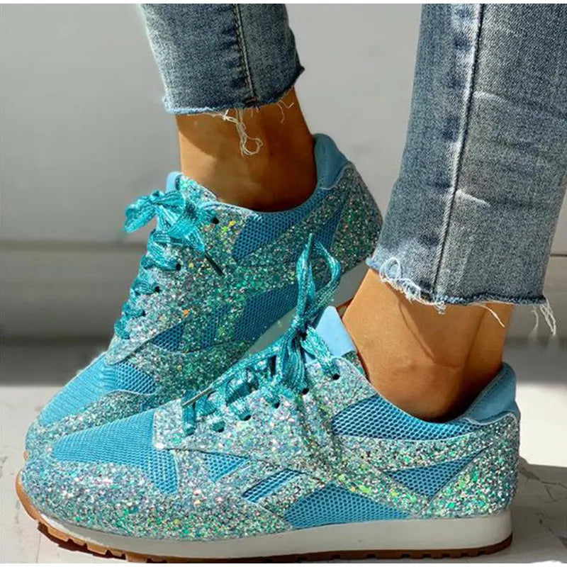 Zwergini-Mode – sportschuhe mit pailletten für damen