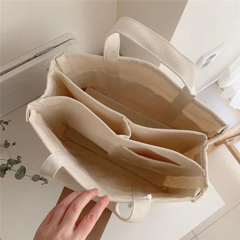 Zwergini-Mode - Canvas-Tasche mit Mehrfachfächern