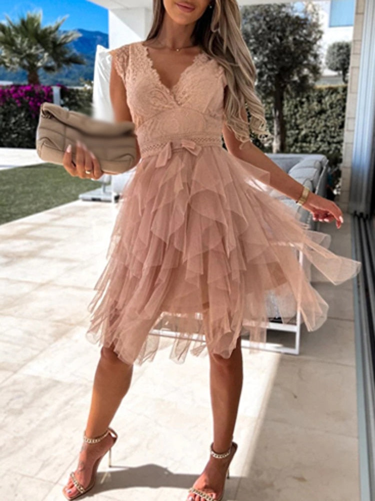 Zwergini-Mode | Cocktailkleid für Damen Elegant für Besondere Anlässe