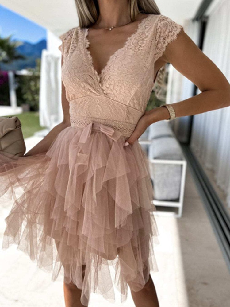 Zwergini-Mode | Cocktailkleid für Damen Elegant für Besondere Anlässe