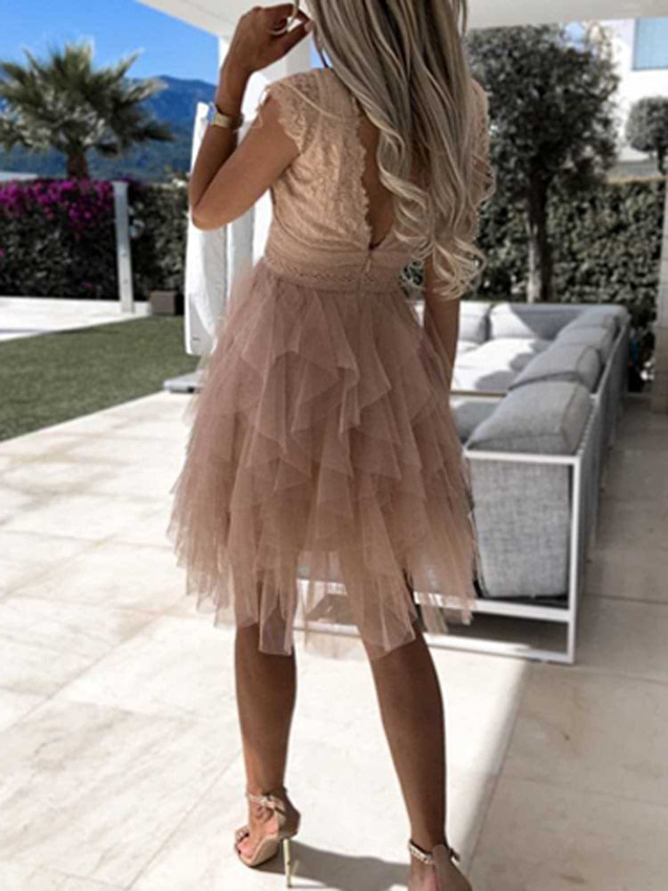 Zwergini-Mode | Cocktailkleid für Damen Elegant für Besondere Anlässe