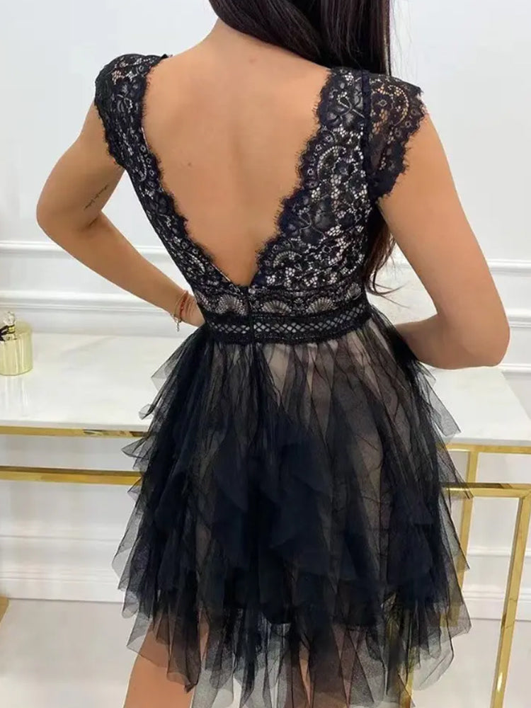 Zwergini-Mode | Cocktailkleid für Damen Elegant für Besondere Anlässe