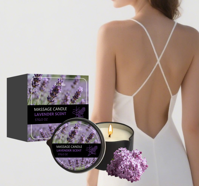 Lavendel-Duftkerze für eine entspannte Atmosphäre
