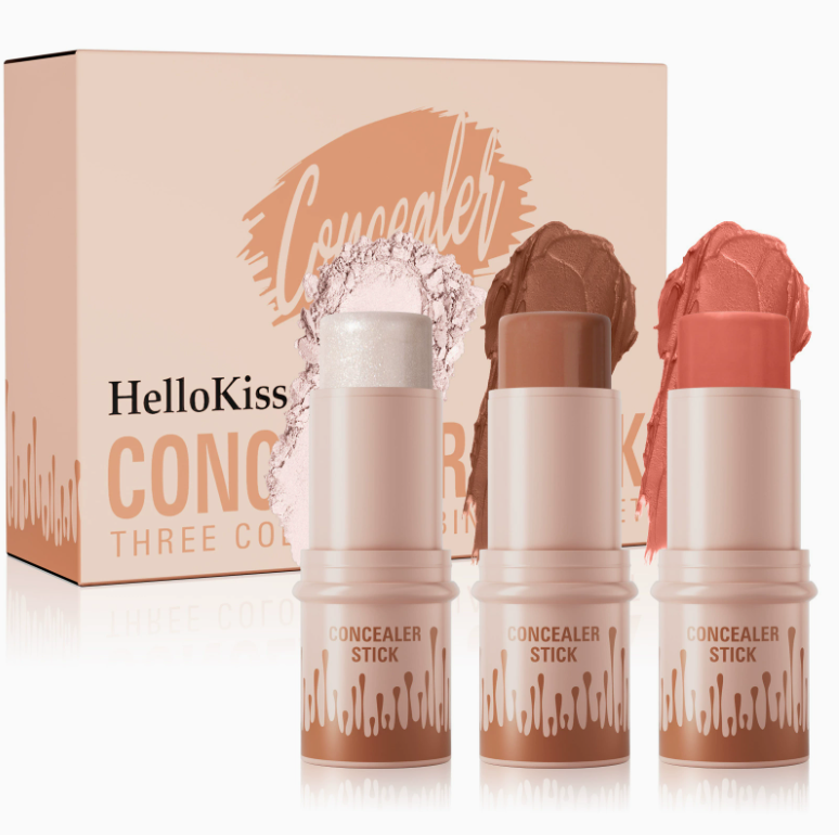 3-in-1 Kontur-Stick-Set: Highlighter, Kontur und Rouge