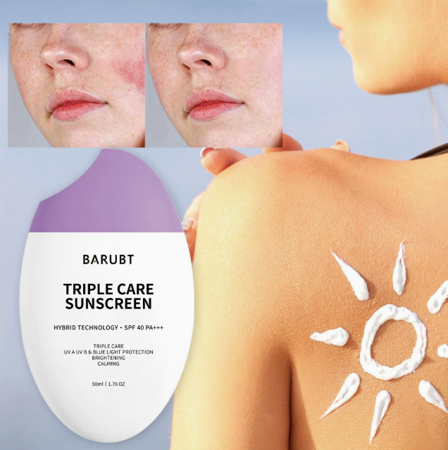 3-in-1 Gesichtscreme mit Sonnenschutz-Textur, leicht und nicht fettend