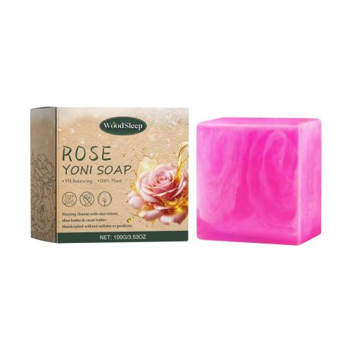 Körperseife mit Rosenduft und Kakaobutter