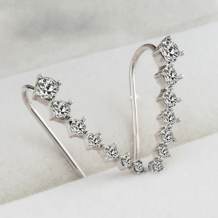 Seven-Star Diamond Stud Earrings
