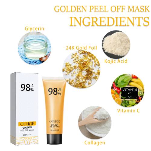 24K Gold Peel-Off Maske gegen Mitesser