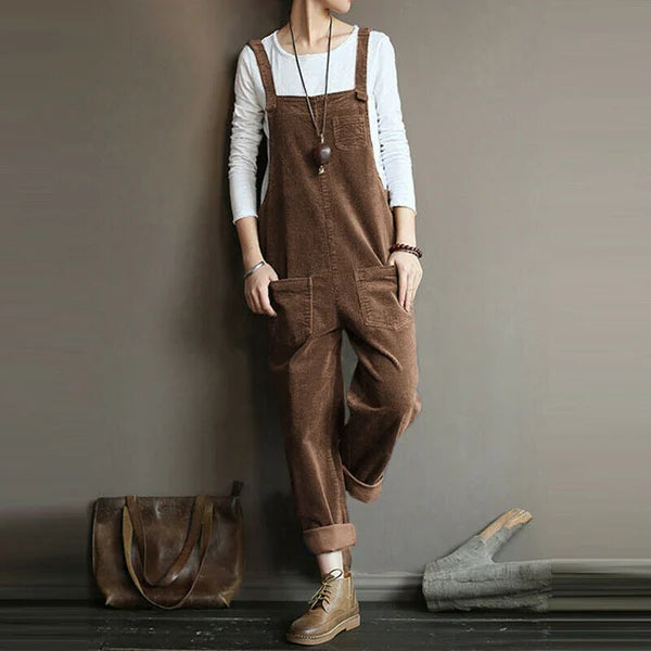 Zwergini-Mode - Lässiger Cord-Jumpsuit