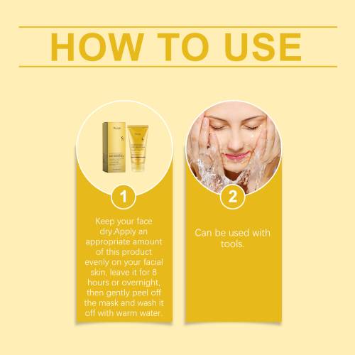Kurkuma Kollagen Peel-Off Maske mit Kojisäure
