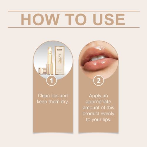 Blattgold Lippenbalsam mit Farbwechsel und Vitamin E