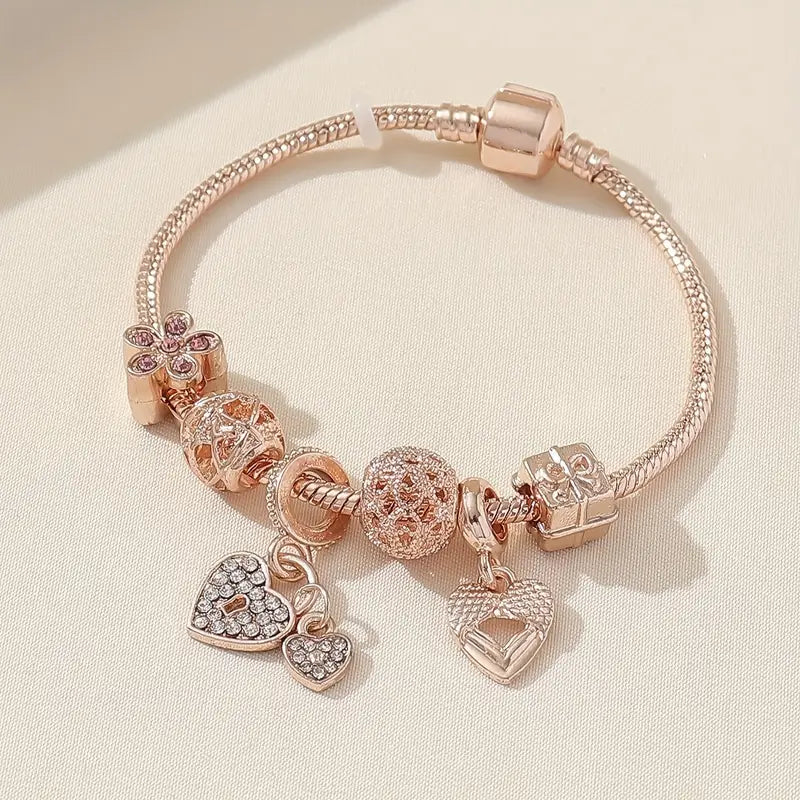 Zwergini-Mode Modisches Armband mit Strasssteinen und Blumen
